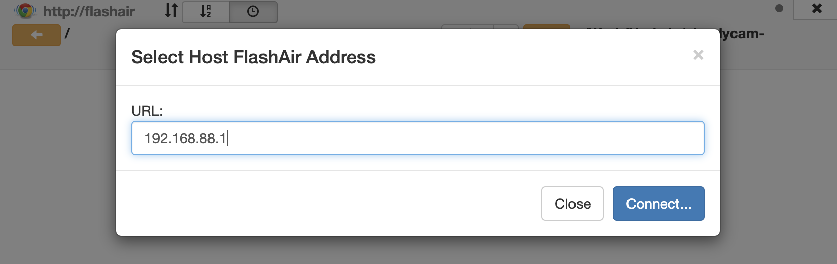 FlashAir IP Address